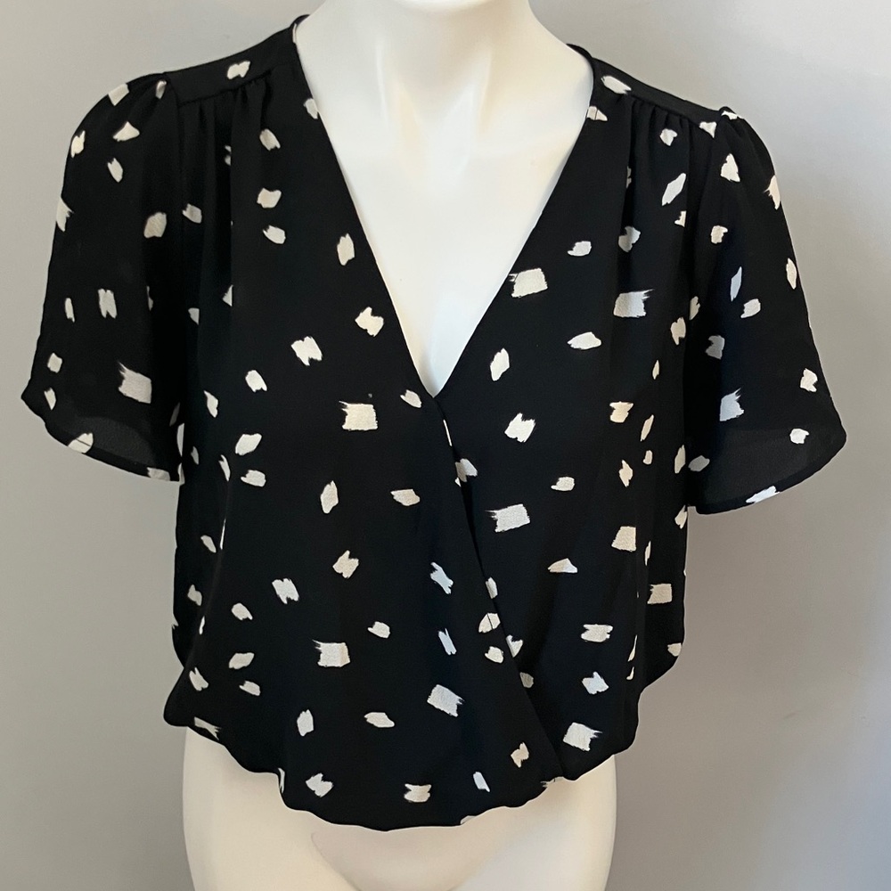 Lush Black and White Patterned Bodysuit